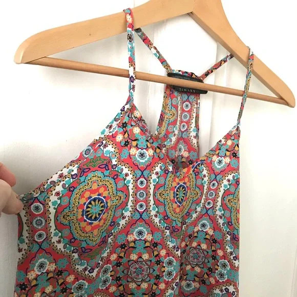Tinley boho print racerback tank top - Picture 3 of 9